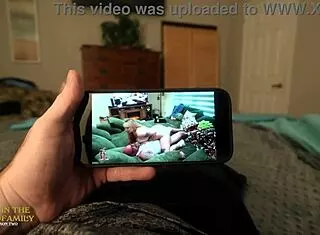 Kymber Leigh gags on son's huge cock in taboo milf pov foreplay