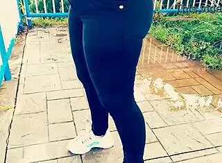 Homemade amateur big ass cowgirl rides for cash outdoors