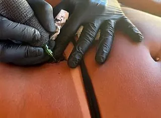 Tattooed Blonde Teen Gets DP By Tattoo Artist And Friend Full Video