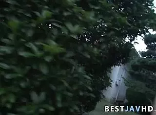 Reira Aisaki toys her tight 18+ pussy outdoors wildly