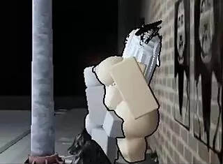 Street goth bitch bent over for wet pussy doggystyle in apartment