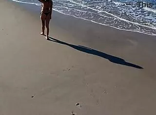 Latina Big Tits Beach Voyeur Fuck