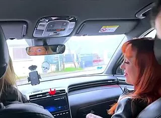 Luna Sublime Rouquine Craves Hardcore Threesome with Big Tits Milfs