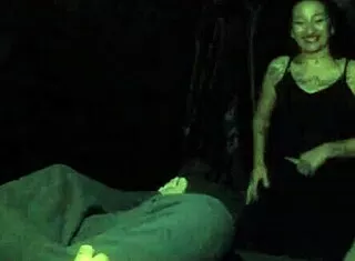 Slut Hooks Stranger in Truck Stop Van