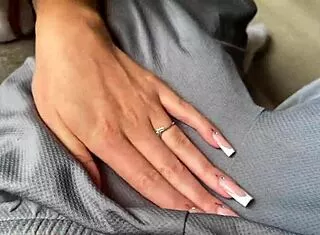 Macy Meadows squirts in trick-or-treat fantasy