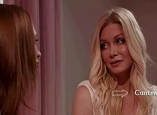 stressed stepmom seduces stepdaughter with squirting scissoring before college sendoff