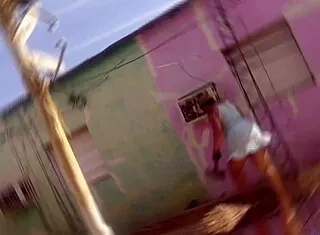 Neighbor Craves My Huge Ass in Short Dress Tease