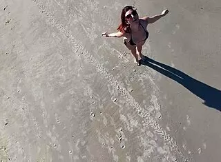 Latina Big Tits Beach Voyeur Fuck