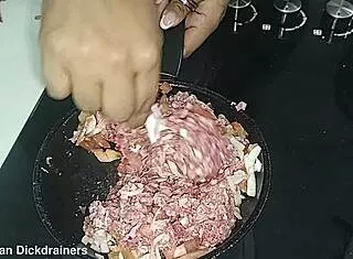 behind the scenes lil latina sizzles in kitchen vol 4