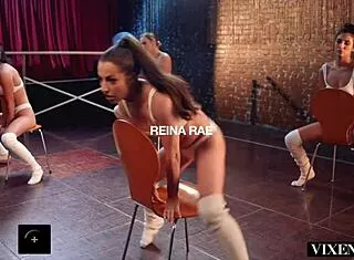 Vixen Ballerinas Lick Pussies Finger Orgasms in Hot 5-Girl Orgy