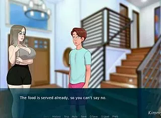 best friend's mom sucked my huge cock under table 💦😈