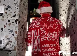 naughty christmas kitchen romp exposed rough thrill awaits