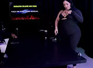 😈 safada strips shows tits wants tiny dick dp lesson with kyra pri melancia sheer red 🔥