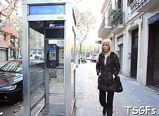 Hot Red Shemale Hooks Boy For Rough Ass Fucking Session