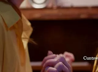 cunnilingus seduction turns to scissoring squirtfest at lana's conversion camp with scarlet skies