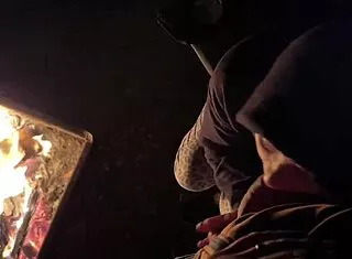 knocking her up with creampie right at the campsite... outdoors fucking! 🔥🏕️