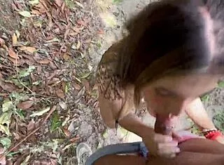 me cojo a esta latina curvy al aire libre... her cute pussy grips me so tight in the park.