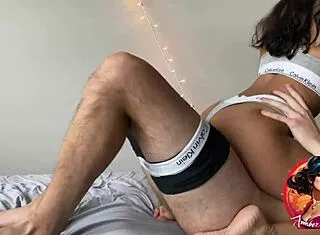 indian desi college babe bounces on roommates cock in calvins