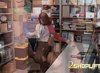 bending over like that, flexible teen? dirty guard's gonna fuck you hard now