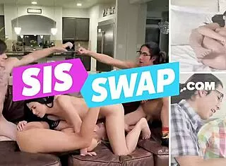 Teen Stepsis Riley Mae Tied Up for POV Blowjob Cumshot on Shaved Pussy