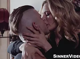 blonde mona wales pounds nathan bronson missionary cowgirl cum tits!