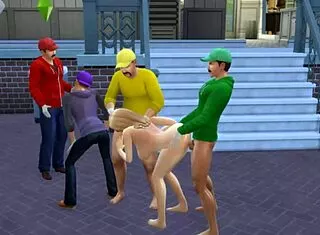 mario watches peach's big tits gangbanged after game loss