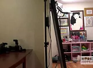 Jane Wilde 90-Pound Fuck Doll Begs Bryan Gozzling Pound Her BTS!