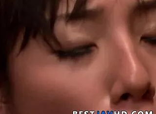 azusa nagasawa, you deep throat all these cocks in wild 3some?