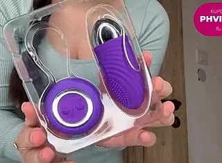 hungarian babe toys her pink pussy with huge dildo in solo tease