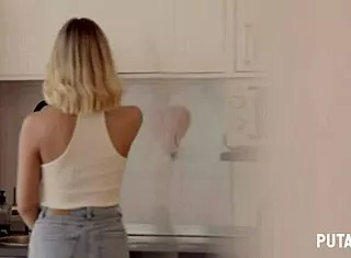 perfect blonde lya missy craves big cock cum for her putalocura coffee fix