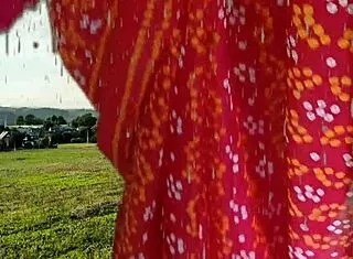 Muscular Mommy Bent Over in Forest for Wet Doggystyle Pussy Creampie