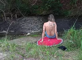 Stranger Rips Clothes Fingers Licks Fucks Missionary Doggystyle at Waterfall Publicly