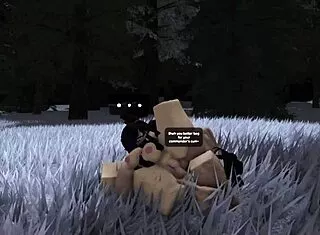 he bends horny military babe over for woods creampie doggy.