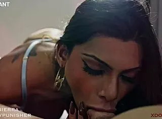 big cock ladyboy begs for anal creampie training