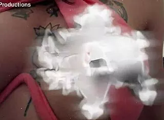 Sarafina's interview heats up with pussy licking and cowgirl riding POV