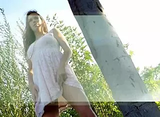 our lesbian outdoor fingering and kissing scene stays romantic not nasty