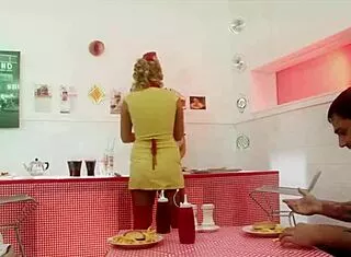 Milf Waitresses Diana Gold Eva Mercedes Foodie Foursome Ride Big Cocks