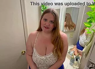 bbw slut moans dirty caught cheating bent over with 1st bbc dildo toy