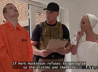 horny milf neighbour fucks robber deep and sucks cock!