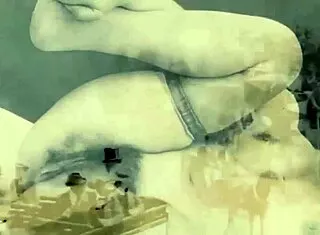 vintage hairy erotic art from retro antique collection