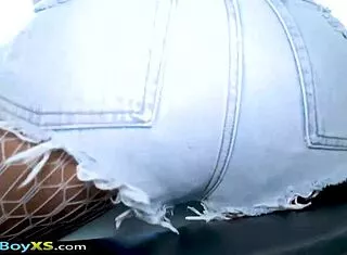 nanny thai ladyboy takes anal bareback pov handjob from client