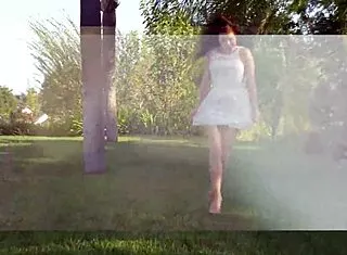 our lesbian outdoor fingering and kissing scene stays romantic not nasty