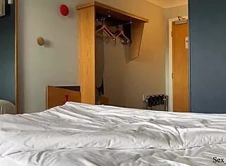 stepsis feels my dick on her butt after wet dream sharing bed!