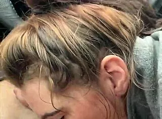 street hooker deepthroats customer cock swallowing all cum in car