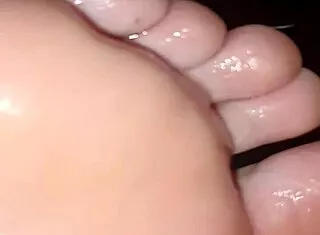 Girlfriend's Toes Sucked Licked Foot Fetish Friend Worship