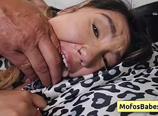 tomie tang's shaved pink pussy fucked hard by charles dera