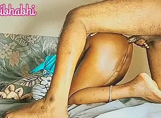 chubby mother-in-law deepthroats son's big black cock
