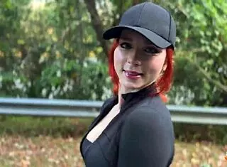 met hot redhead stranger morning run fucked her pussy creampie deep 😈💦