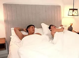 i share hotel bed with stepmom her pussy dream come true