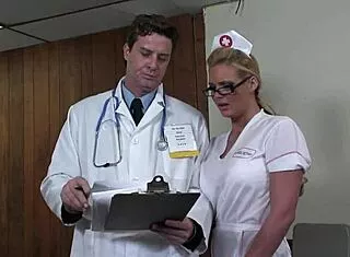 blonde milf smashes doctor with gaping anal and squirting